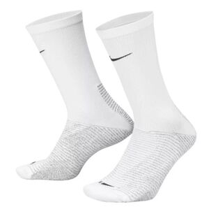 Nike Mens Size 12-13.5 Vapor Strike Grip Soccer Socks White Gray DH6613-100